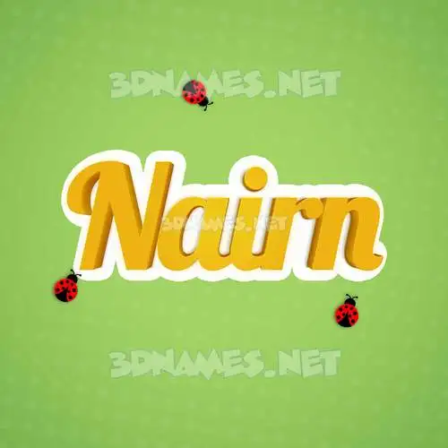 nairn in Ladybugs style - 3D name wallpaper