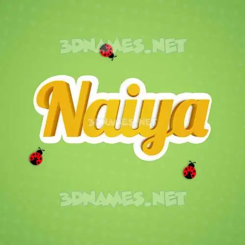 naiya in Ladybugs style - 3D name wallpaper naiya in Ladybugs style - 3D name wallpaper