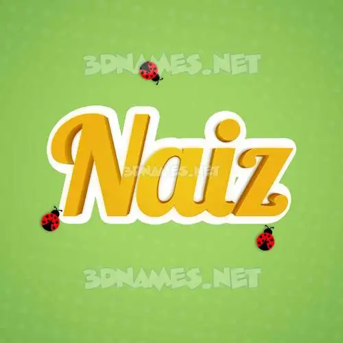 naiz in Ladybugs style - 3D name wallpaper naiz in Ladybugs style - 3D name wallpaper