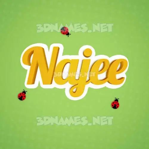 najee in Ladybugs style - 3D name wallpaper najee in Ladybugs style - 3D name wallpaper