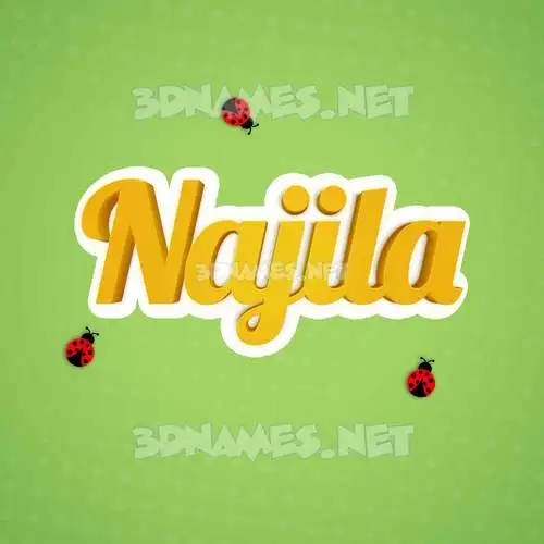 najila in Ladybugs style - 3D name wallpaper najila in Ladybugs style - 3D name wallpaper