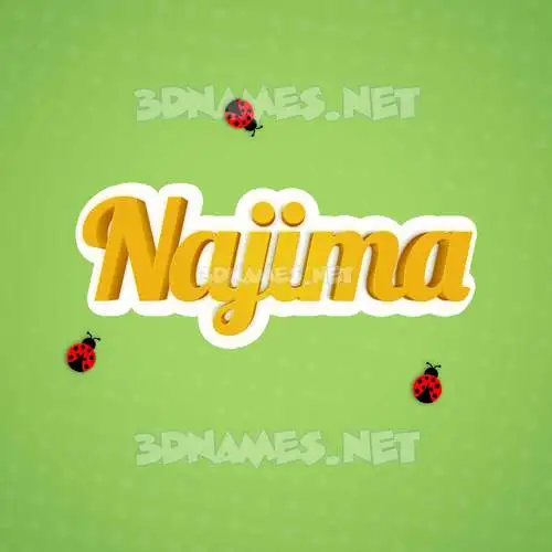 najima in Ladybugs style - 3D name wallpaper najima in Ladybugs style - 3D name wallpaper