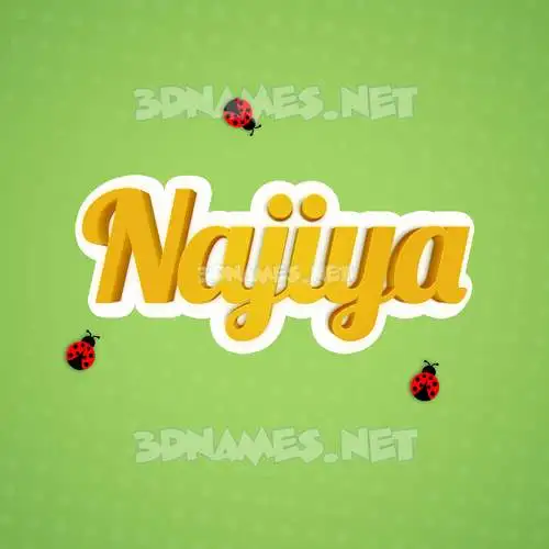 najiya in Ladybugs style - 3D name wallpaper najiya in Ladybugs style - 3D name wallpaper