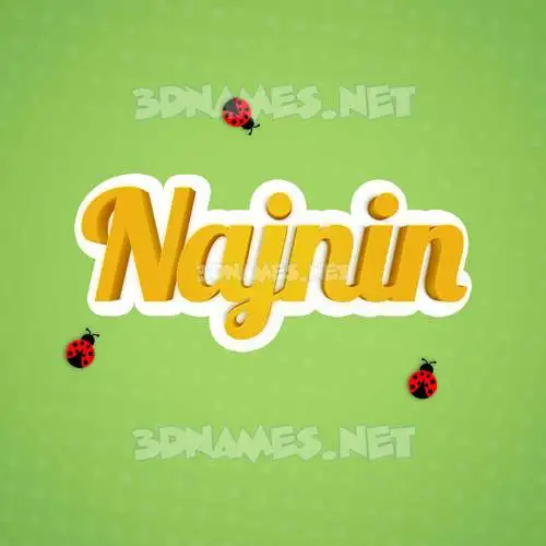 najnin in Ladybugs style - 3D name wallpaper najnin in Ladybugs style - 3D name wallpaper