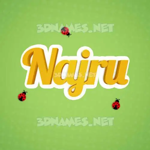 najru in Ladybugs style - 3D name wallpaper najru in Ladybugs style - 3D name wallpaper