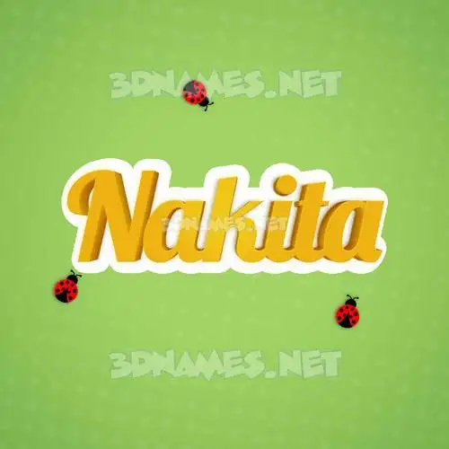 nakita in Ladybugs style - 3D name wallpaper nakita in Ladybugs style - 3D name wallpaper