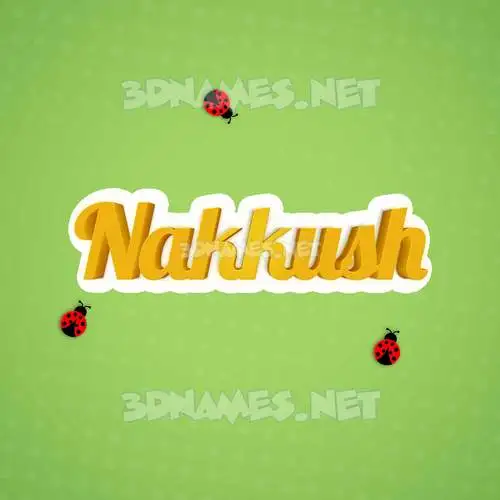 nakkush in Ladybugs style - 3D name wallpaper nakkush in Ladybugs style - 3D name wallpaper