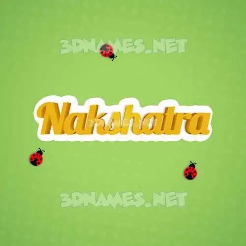 nakshatra in Ladybugs style - 3D name wallpaper nakshatra in Ladybugs style - 3D name wallpaper