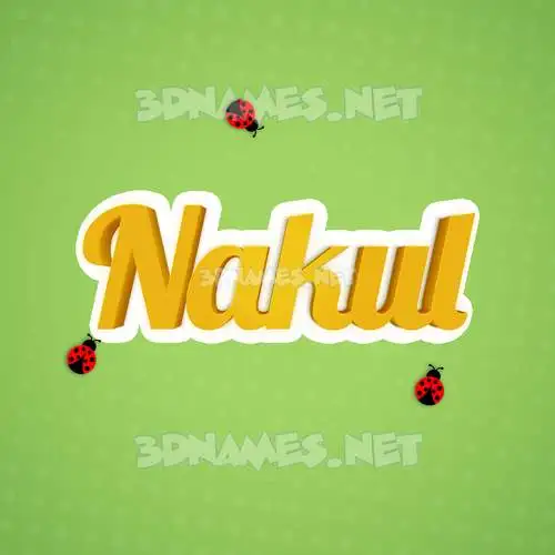 nakul in Ladybugs style - 3D name wallpaper nakul in Ladybugs style - 3D name wallpaper
