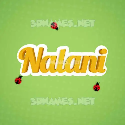 nalani in Ladybugs style - 3D name wallpaper nalani in Ladybugs style - 3D name wallpaper