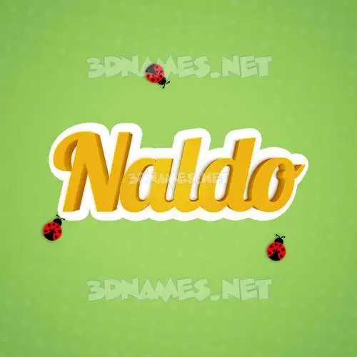 naldo in Ladybugs style - 3D name wallpaper naldo in Ladybugs style - 3D name wallpaper