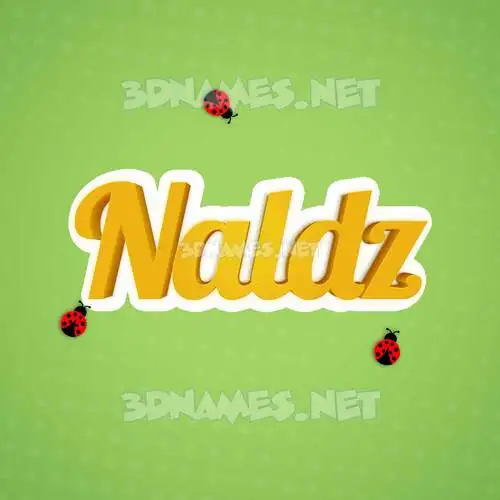 naldz in Ladybugs style - 3D name wallpaper naldz in Ladybugs style - 3D name wallpaper