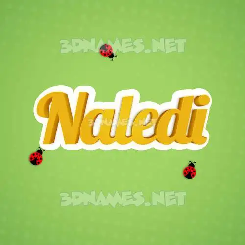 naledi in Ladybugs style - 3D name wallpaper naledi in Ladybugs style - 3D name wallpaper