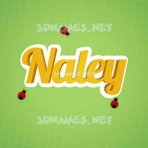 naley in Ladybugs style - 3D name wallpaper naley in Ladybugs style - 3D name wallpaper