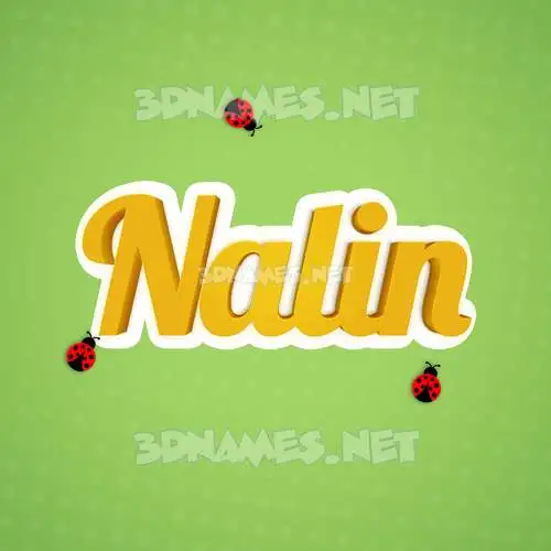 nalin in Ladybugs style - 3D name wallpaper nalin in Ladybugs style - 3D name wallpaper