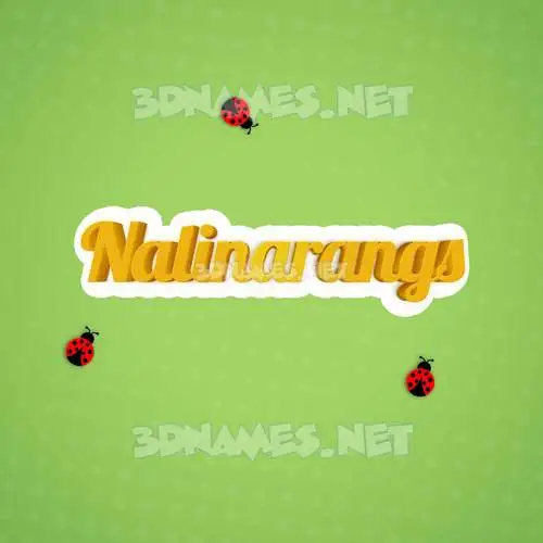 nalinarangs in Ladybugs style - 3D name wallpaper nalinarangs in Ladybugs style - 3D name wallpaper