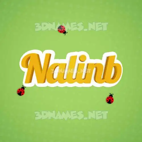 nalinb in Ladybugs style - 3D name wallpaper nalinb in Ladybugs style - 3D name wallpaper