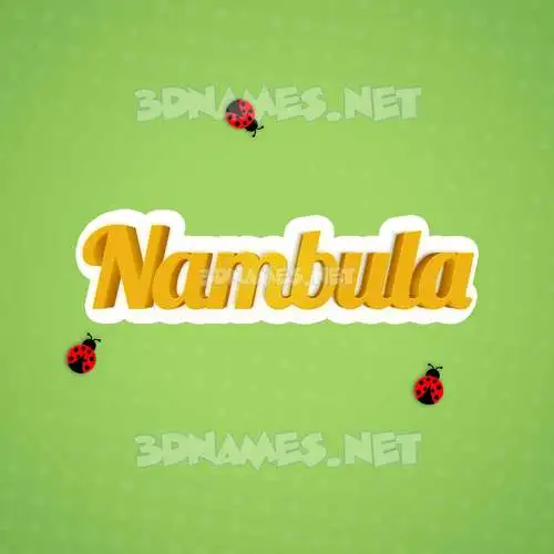 nambula in Ladybugs style - 3D name wallpaper nambula in Ladybugs style - 3D name wallpaper