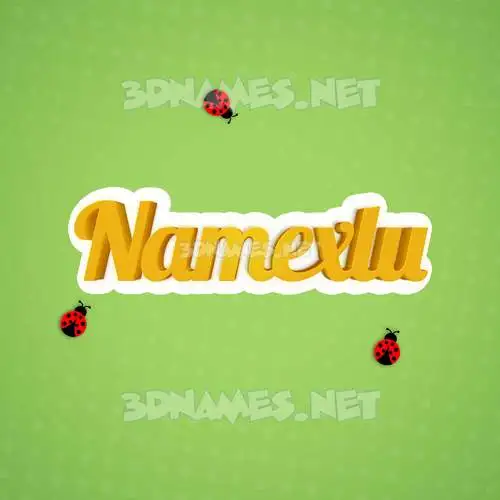 namexlu in Ladybugs style - 3D name wallpaper namexlu in Ladybugs style - 3D name wallpaper