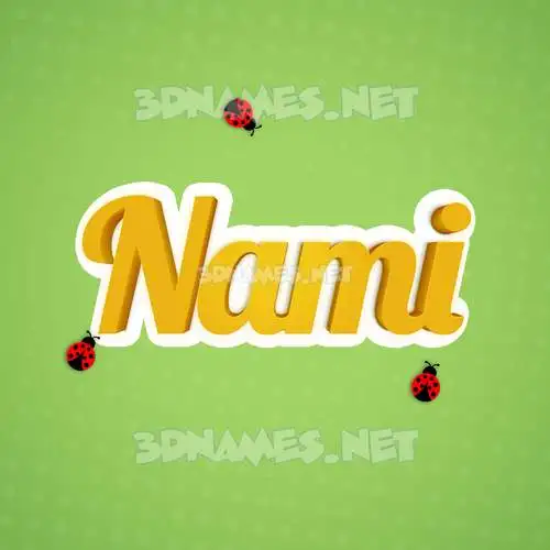 nami in Ladybugs style - 3D name wallpaper nami in Ladybugs style - 3D name wallpaper