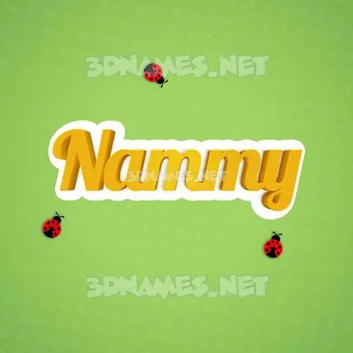 nammy in Ladybugs style - 3D name wallpaper nammy in Ladybugs style - 3D name wallpaper