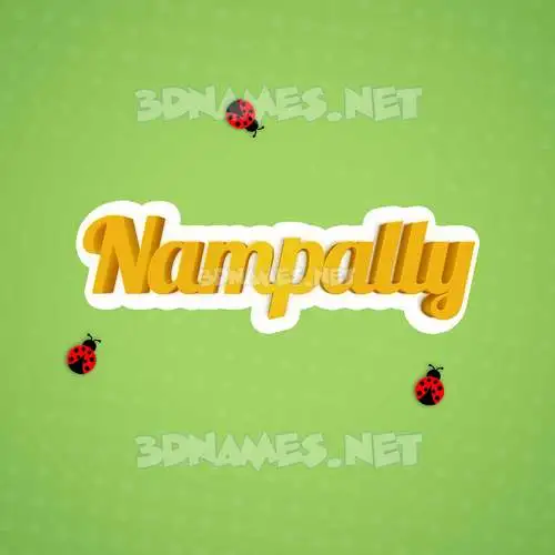 nampally in Ladybugs style - 3D name wallpaper nampally in Ladybugs style - 3D name wallpaper