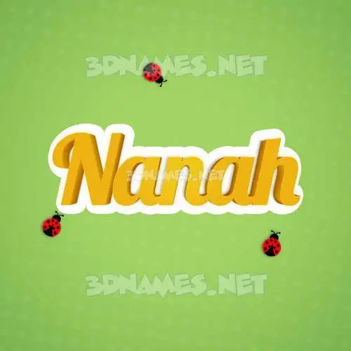 nanah in Ladybugs style - 3D name wallpaper nanah in Ladybugs style - 3D name wallpaper