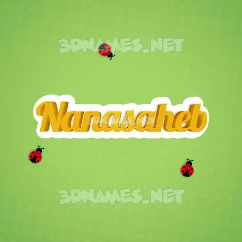 nanasaheb in Ladybugs style - 3D name wallpaper nanasaheb in Ladybugs style - 3D name wallpaper