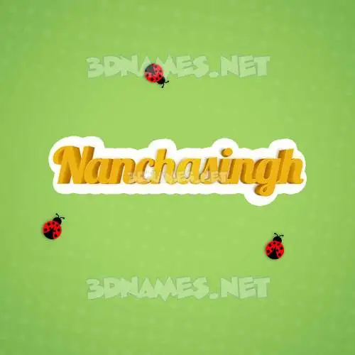 nanchasingh in Ladybugs style - 3D name wallpaper nanchasingh in Ladybugs style - 3D name wallpaper
