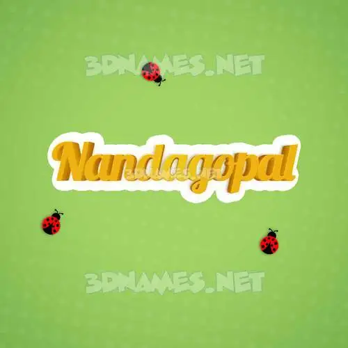 nandagopal in Ladybugs style - 3D name wallpaper nandagopal in Ladybugs style - 3D name wallpaper