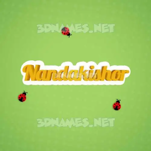 nandakishor in Ladybugs style - 3D name wallpaper nandakishor in Ladybugs style - 3D name wallpaper