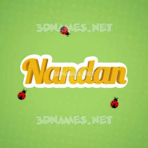 nandan in Ladybugs style - 3D name wallpaper nandan in Ladybugs style - 3D name wallpaper