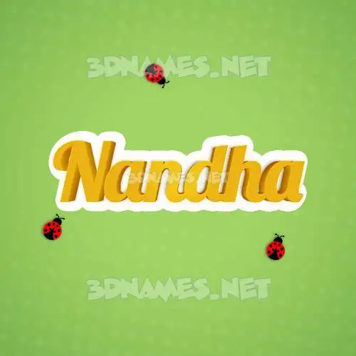 nandha in Ladybugs style - 3D name wallpaper nandha in Ladybugs style - 3D name wallpaper