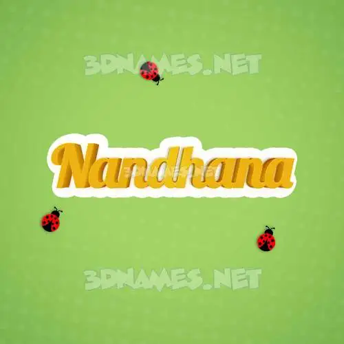 nandhana in Ladybugs style - 3D name wallpaper nandhana in Ladybugs style - 3D name wallpaper