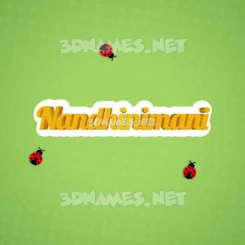 nandhinimani in Ladybugs style - 3D name wallpaper nandhinimani in Ladybugs style - 3D name wallpaper