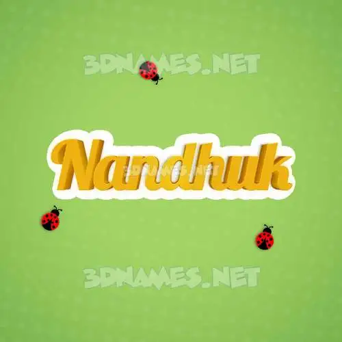 nandhuk in Ladybugs style - 3D name wallpaper nandhuk in Ladybugs style - 3D name wallpaper