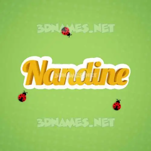 nandine in Ladybugs style - 3D name wallpaper nandine in Ladybugs style - 3D name wallpaper