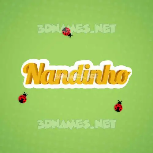 nandinho in Ladybugs style - 3D name wallpaper nandinho in Ladybugs style - 3D name wallpaper