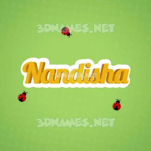 nandisha in Ladybugs style - 3D name wallpaper nandisha in Ladybugs style - 3D name wallpaper
