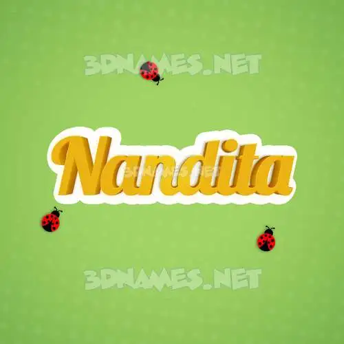 nandita in Ladybugs style - 3D name wallpaper nandita in Ladybugs style - 3D name wallpaper