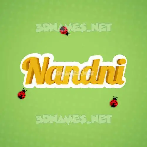 nandni in Ladybugs style - 3D name wallpaper nandni in Ladybugs style - 3D name wallpaper