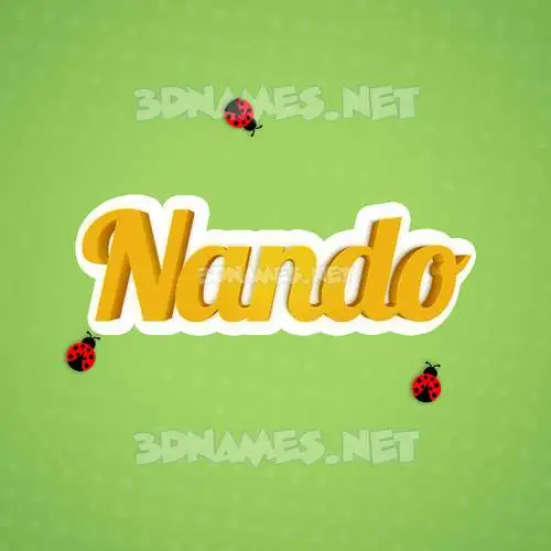 nando in Ladybugs style - 3D name wallpaper nando in Ladybugs style - 3D name wallpaper