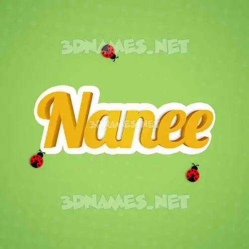 nanee in Ladybugs style - 3D name wallpaper nanee in Ladybugs style - 3D name wallpaper