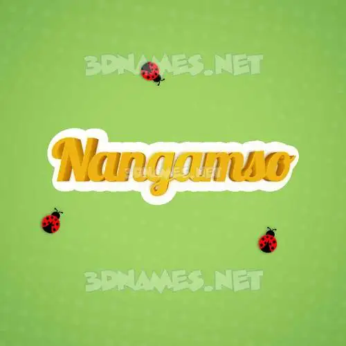 nangamso in Ladybugs style - 3D name wallpaper nangamso in Ladybugs style - 3D name wallpaper