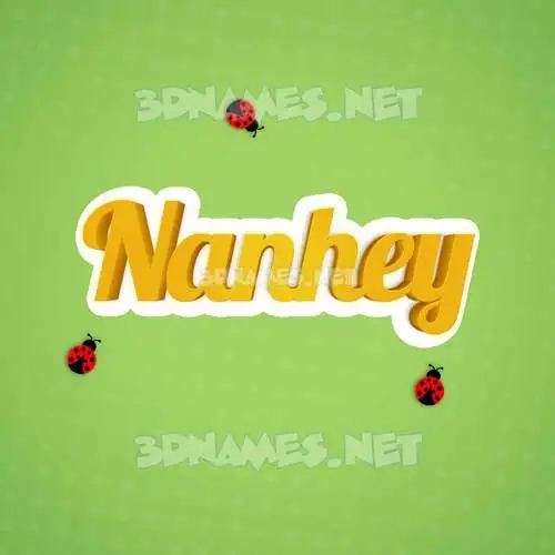 nanhey in Ladybugs style - 3D name wallpaper nanhey in Ladybugs style - 3D name wallpaper
