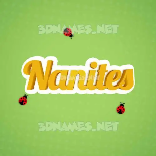 nanites in Ladybugs style - 3D name wallpaper nanites in Ladybugs style - 3D name wallpaper
