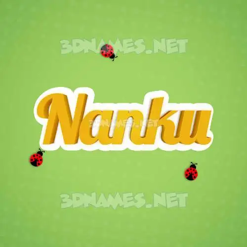 nanku in Ladybugs style - 3D name wallpaper nanku in Ladybugs style - 3D name wallpaper