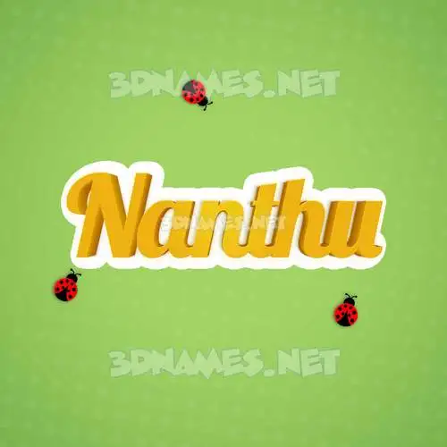 nanthu in Ladybugs style - 3D name wallpaper nanthu in Ladybugs style - 3D name wallpaper
