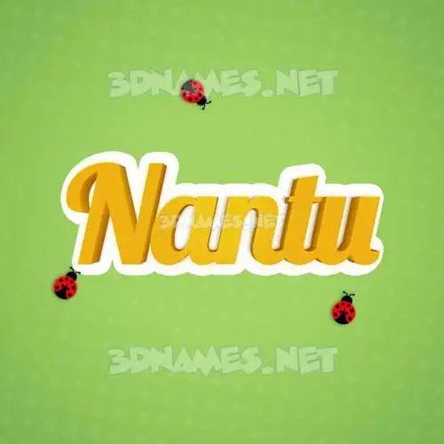 nantu in Ladybugs style - 3D name wallpaper nantu in Ladybugs style - 3D name wallpaper