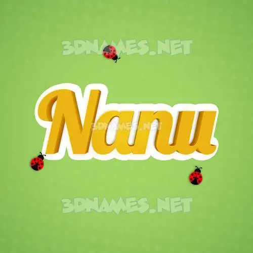 nanu in Ladybugs style - 3D name wallpaper nanu in Ladybugs style - 3D name wallpaper
